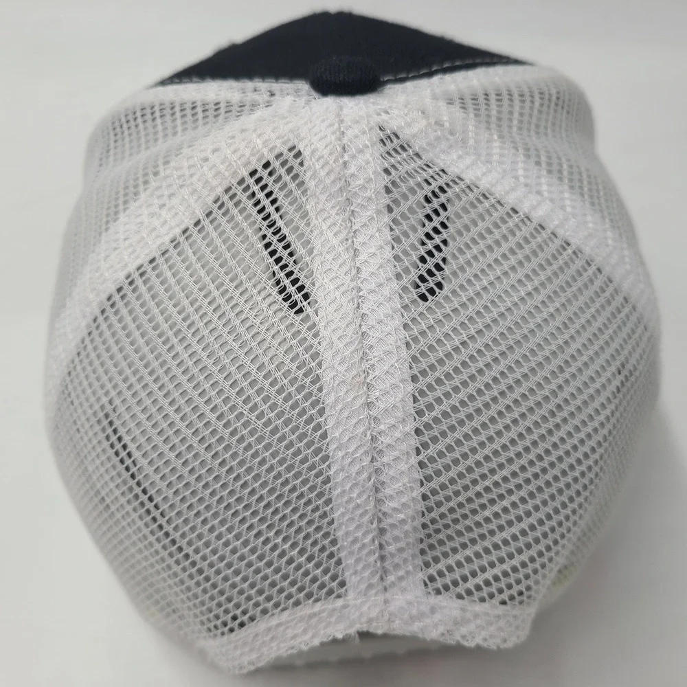 Ford Hat Snapback Trucker Mesh Black White Logo Script Car Truck Advertising Men
